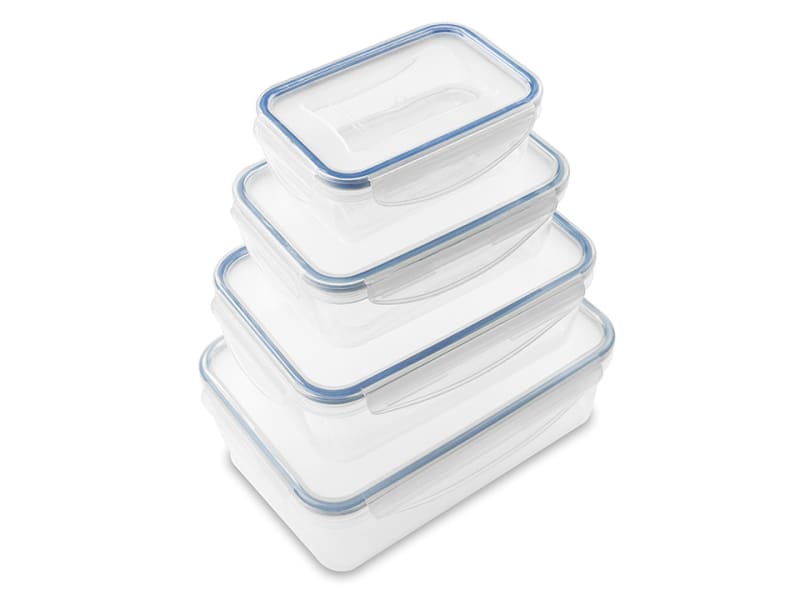 Clip Tight Food Store Rectangular 4 Piece 519395