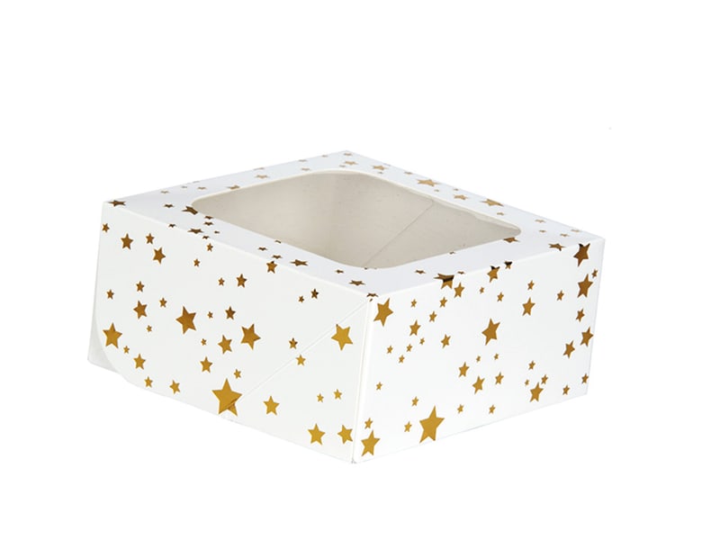Treat Box + Window Gold Star J081
