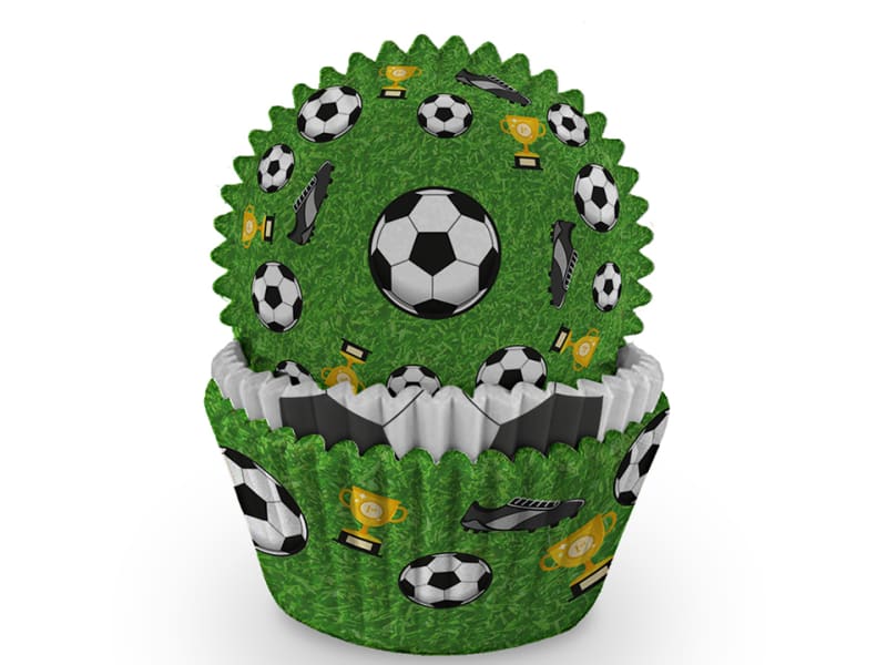 Cupcake Cases Football x 75 J143