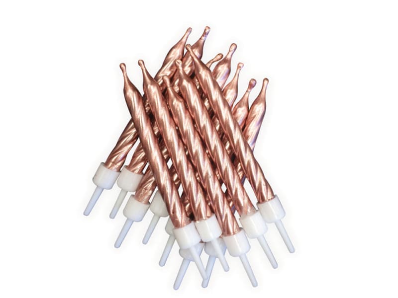 Candles Metallic Rose Gold AHC133