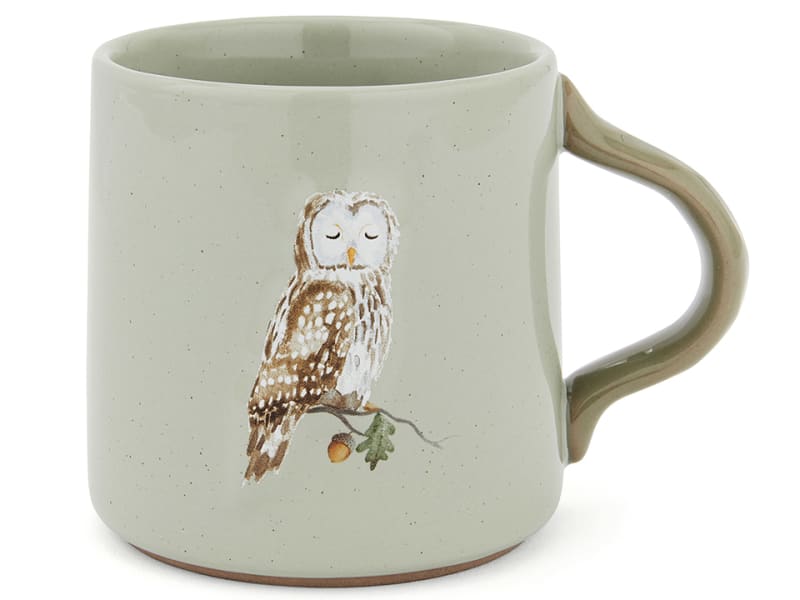 Reversible Conical Mug Owl Forest Fable 2711