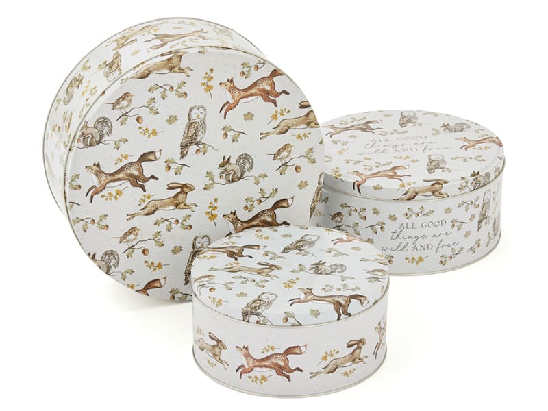 Cake Tins x 3 Forest Fable 2723