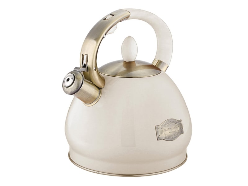 Vintage Stove Whistle Kettle 3.4L Cream 17078