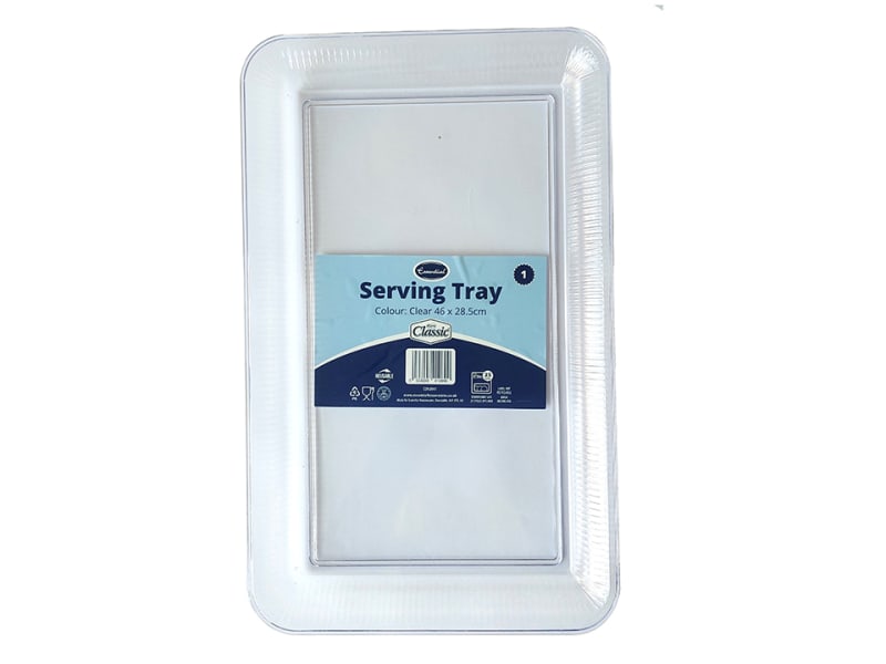 Re-Useable Plastic Tray Clear
