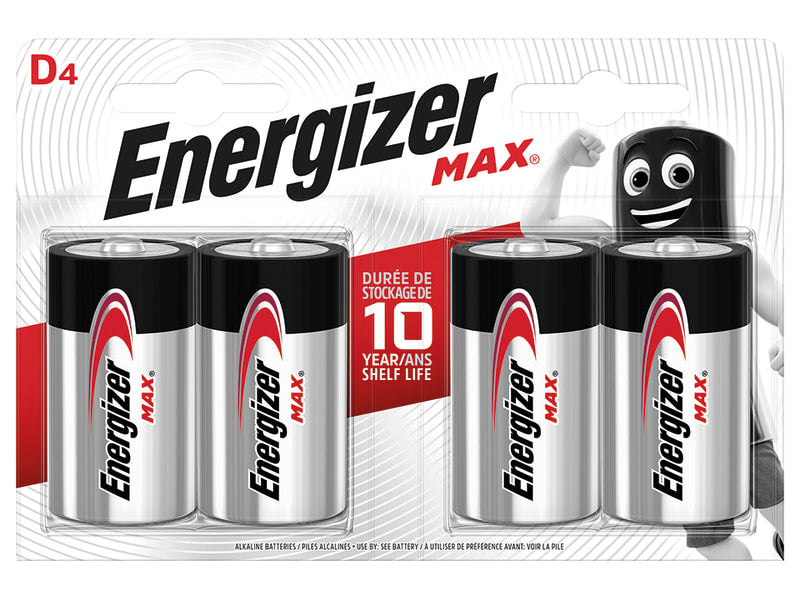 Max Alkaline Battery D x 4 S15276