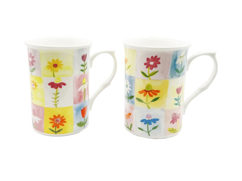 Buxton Bone China Mug Flower Cards 90637