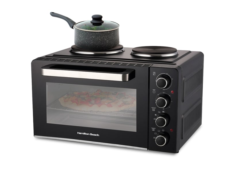 Electric Oven + Double Hotplate 28L HB28HDB