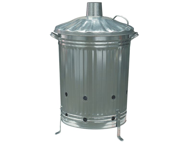 UK Galvanised Incinerator 80L