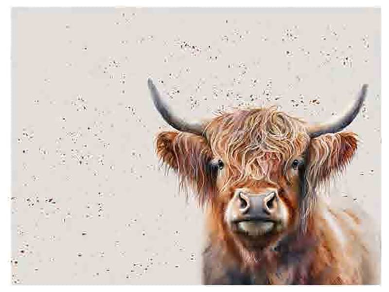 Placemats x 6 Highland Cow HH3872