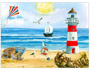 Placemats x 6 Coastal HH3977