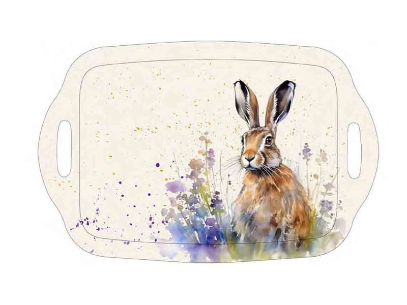 Tea Tray Meadow Hare HH4070
