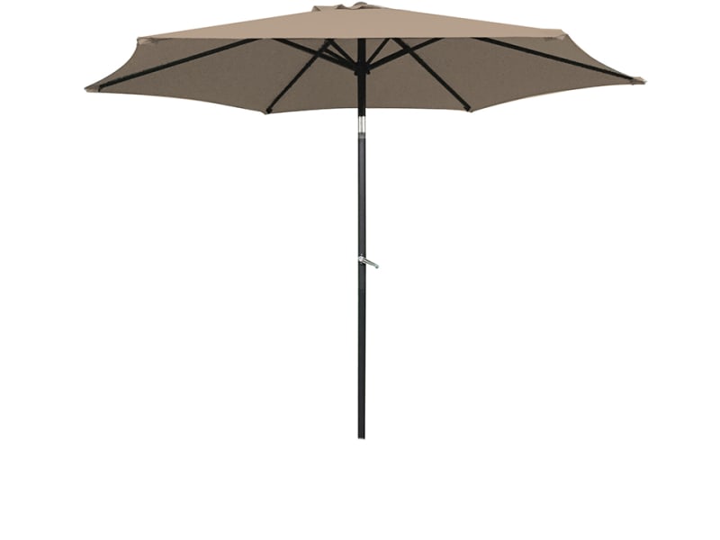 Aluminium Parasol + Crank & Tilt 2.7m