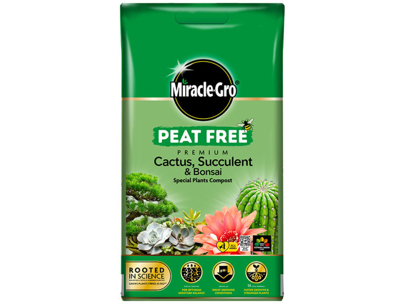 Miracle Gro Peat Free  Cactus/Bonsai Compost 10L 121136