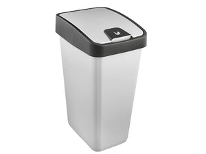 Magne Slim Bin Lift + Push Lid Silver