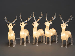 Acrylic Reindeer Set 5 Piece 6288-103