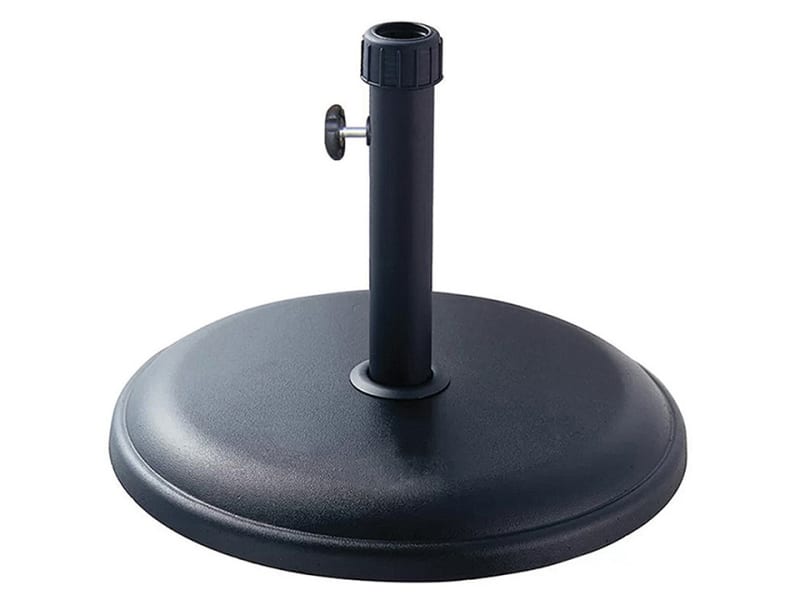 Parasol Base Round Leather Polycrete