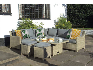 Wentworth Corner Dining Set Table/Sofa/ Stool WENADJMOD-WS