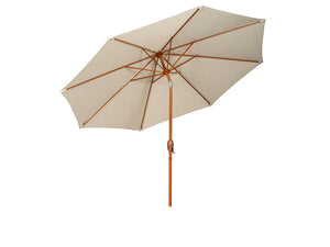 Waterproof Parasol + Crank & Tilt Wood 3m