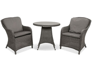 Paris Imperial Bistro Set 3 Piece + Cushions *2* PAR75IMP-WS