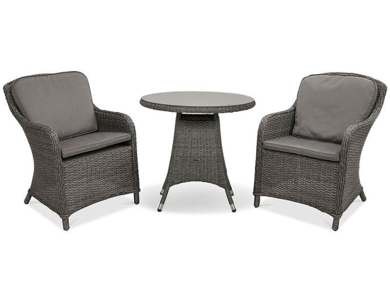 Paris Imperial Bistro Set 3 Piece + Cushions *2* PAR75IMP-WS