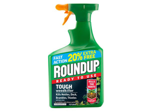 Tough Weedkiller Ready To Use 1L + 20% Free