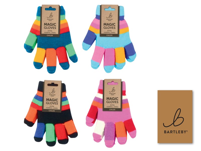 Childrens Double Lined Gloves Multi-Coloured WG784X