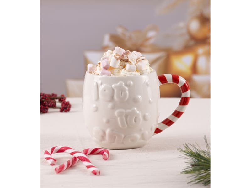 Candy Cane Mug Let It Snow 0218.632
