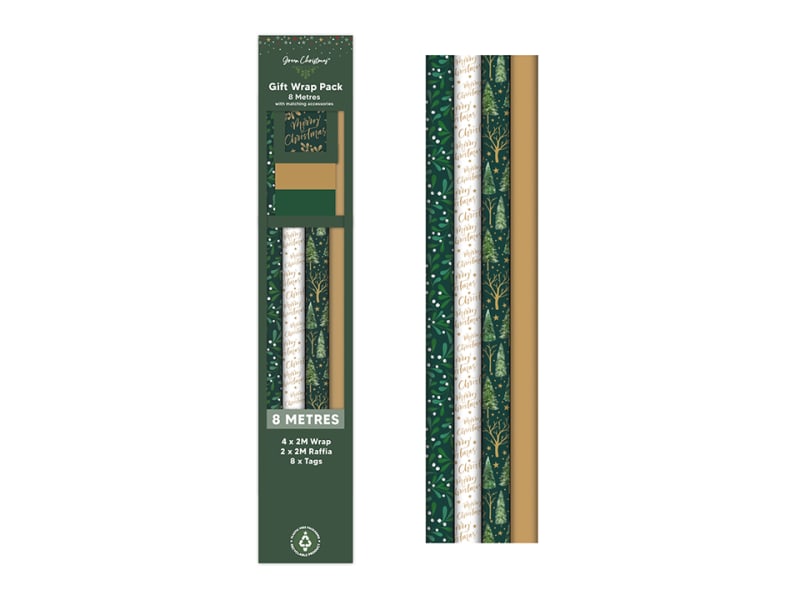Wrap Pack + Tags & Raffia Mistletoe XM7065