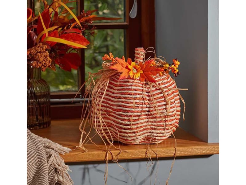 Raffia Pumpkin Striped XL 2645010