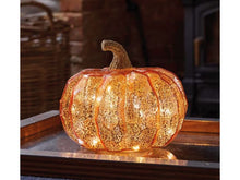 Load image into Gallery viewer, Inlit Golden Pumpkin
