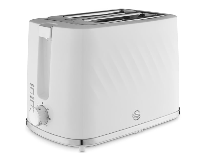 Windsor Textured Toaster 2 Slice White ST14071WHT