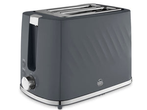 Windsor Textured Toaster 2 Slice Grey ST14071GRY