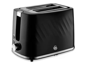 Windsor Textured Toaster 2 Slice Black ST14071BLK