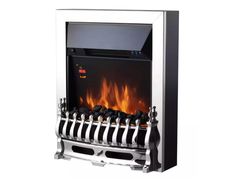 Whitby Electric Fire Inset 2kW Silver WL45048