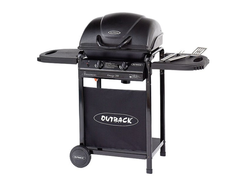Omega 200 Gas Barbecue, Regulator & Rack OUT370529