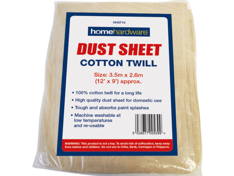 Cotton Dust Sheet 12 x 9ft HHSCT129N