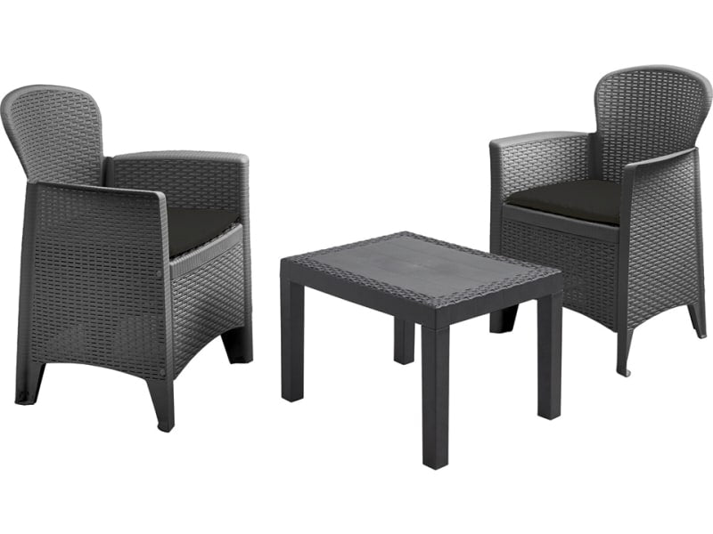 Akita Garden Set - 2 x Chairs + 1 x Coffee Table 042280180