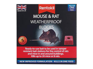 Mouse & Rat Weatherproof Block x 5 PSMR43