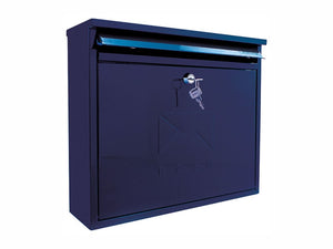 Elegance Rectangular Postbox Midnight Blue MB02MB