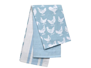 Tea Towels x 3 Hen