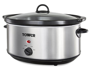 Slow Cooker Stainless Steel 6.5L T16040