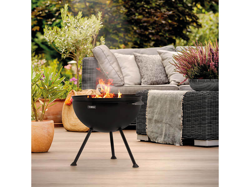 Stealth 2 In 1 BBQ & Fire Pit Black T978512